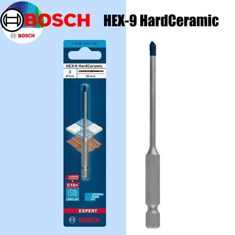 Ceramic Tile Floor - BOSCH Hex-9 Hartkeramik-Bohrer EXPERT Small Blue